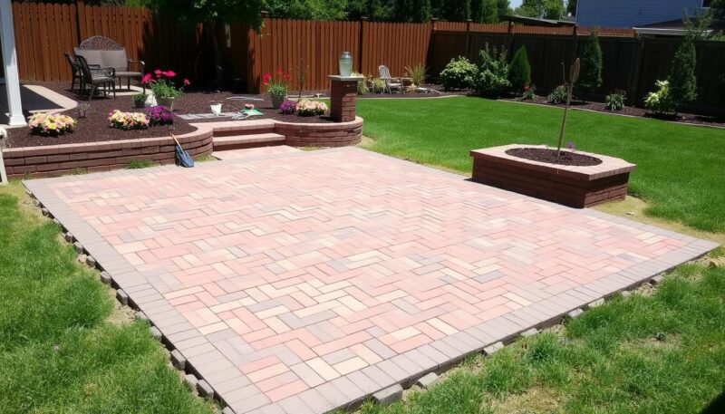 DIY brick patio