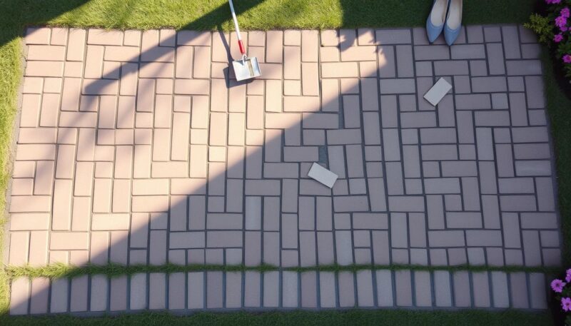 brick patio pattern design